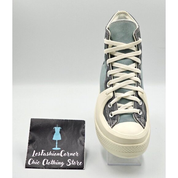 NWOB Converse Men's Blue Gray Color Block High-Top Sneakers Size 8 Wo's 9.5 2854 - Picture 15 of 16